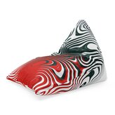 Sedací vak Triangl Dvoubarevná abstrakce: 120 x 100 x 100 cm
