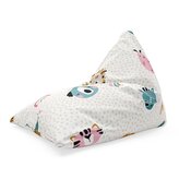 Sedací vak Triangl Hroch, zebra a slunce: 120 x 100 x 100 cm