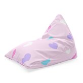 Sedací vak Triangl Srdce vedle srdce: 120 x 100 x 100 cm
