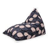Sedací vak Triangl Kruhy a puntíky: 120 x 100 x 100 cm
