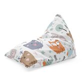 Sedací vak Triangl Animovaná lesní zvířátka: 120 x 100 x 100 cm