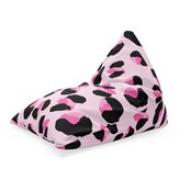 Sedací vak Triangl Růžový gepard: 120 x 100 x 100 cm