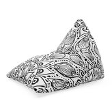 Sedací vak Triangl Bílé mehendi: 120 x 100 x 100 cm