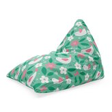 Sedací vak Triangl Květiny a ptáčci: 120 x 100 x 100 cm