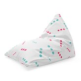 Sedací vak Triangl Tečkované čárky: 120 x 100 x 100 cm