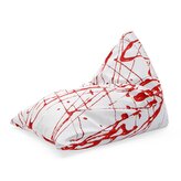 Sedací vak Triangl Krvavé cákance: 120 x 100 x 100 cm
