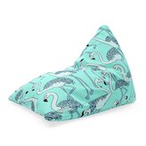 Sedací vak Triangl Plameňáci: 120 x 100 x 100 cm