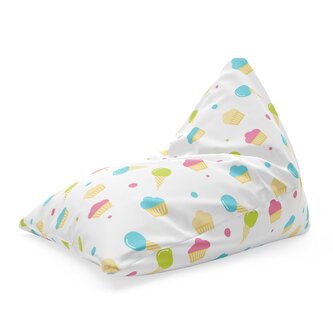 Sedací vak Triangl Zmrzlinky s muffiny: 120 x 100 x 100 cm