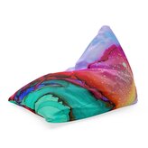 Sedací vak Triangl Barvičky: 120 x 100 x 100 cm