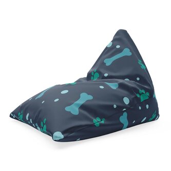 Sedací vak Triangl Kostičky: 120 x 100 x 100 cm