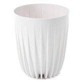 Květináč STRIPPED ECO I 39 cm bílý