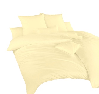 Dadka Povlečení krep Žlutý UNI 240x220, 2x70x90 cm