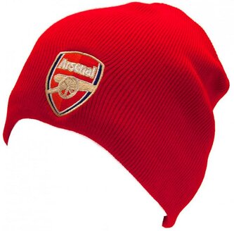 Zimní úpletová čepice FC Arsenal: Hlavní znak (univerzální) červený akryl