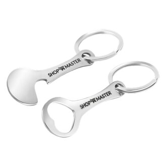 Otvírák na láhve a žeton do košíku ShopMaster – 2ks
