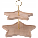 Servírovací stojan STAR 28 cm bambusový