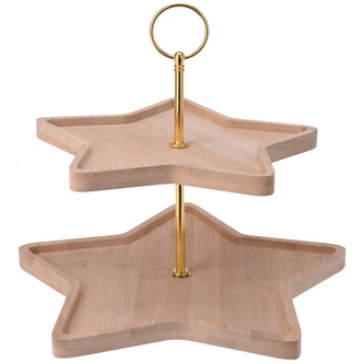 Servírovací stojan STAR 28 cm bambusový