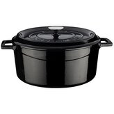 Hrnec litinový, černý,obsah 9,8 l, Ø 32 cm LAVA Metal