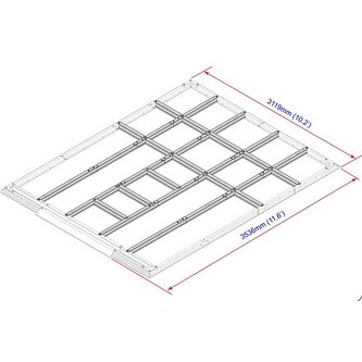 Podlahové profily pro domky 11,6 m2 Duramax 57222