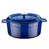 Litinový hrnec, modrý, obsah 6,7 l, Ø 28 cm LAVA Metal