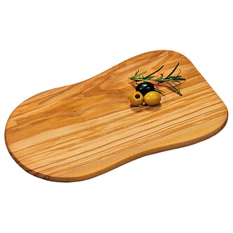 Prkénko na krájení a servírování, 30 x 18 x 1,2 cm, olivové dřevo KESPER 2910160