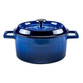 Hrnec litinový, modrý, obsah 2,6 l, Ø 20 cm LAVA Metal