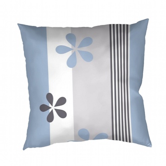 Dadka Povlak na polštář flanel Flér šedomodrá 40x40 cm