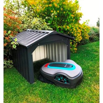 Garáž - domek  pro robotické sekačky, 63 x 63 cm, antracit, DURAMAX 98171