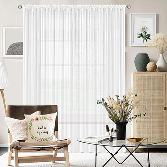 Dekorační voálová záclona  s řasící páskou SAMANTA bílá 400x250 cm MyBestHome