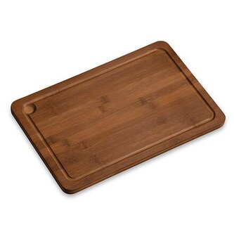 Krájecí a servírovací prkénko 38 x 25 x 1,6 cm, tmavý bambus KESPER 59391