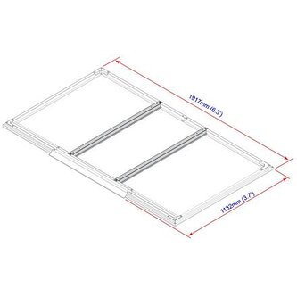 Podlahové profily pro domky 2,5 m2 Duramax 57802