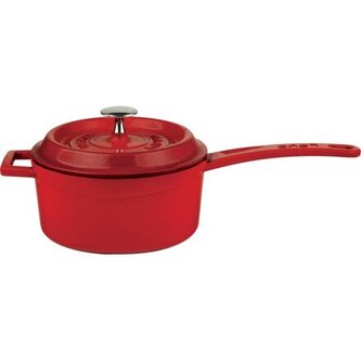 Rendlík litinový, červený, obsah 1,35 l,  Ø 16 cm LAVA Metal