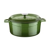 Hrnec litinový kulatý, zelený, obsah 9,8 l,  Ø 32 cm LAVA Metal