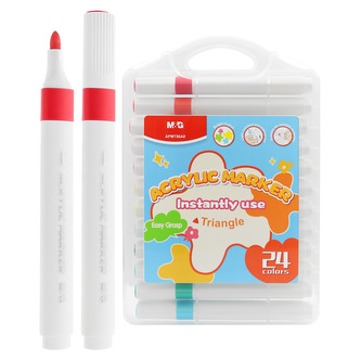 Trojhranný akrylový fix M&G - 24 barev