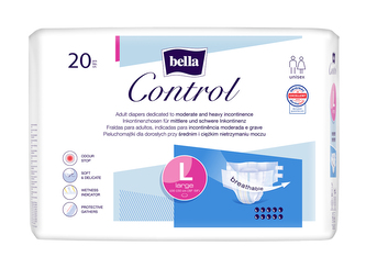BELLA CONTROL LARGE DIAPER, 20 ks