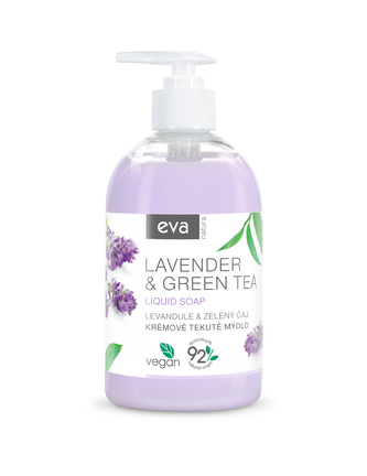 Eva natura krémové tekuté mýdlo Levandule & Zelený čaj 500 ml