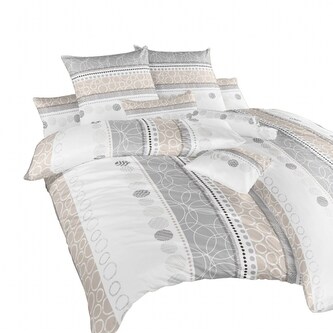 Dadka Povlečení flanel Ateliér béžový 140x220, 70x90 cm