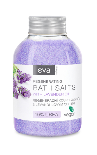 Eva Natura Regenerační koupelová sůl s levadulovým olejem + 10% UREA - 600 g
