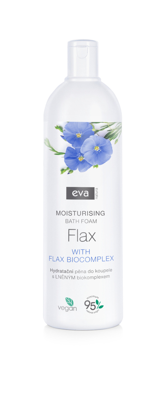 Eva Natura Hydratační pěna do koupele s lněným biokomplexem 750 ml