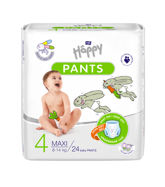 Bella Baby Happy Pants dětské plenkové kalhotky Maxi 8-14 kg, 24 ks