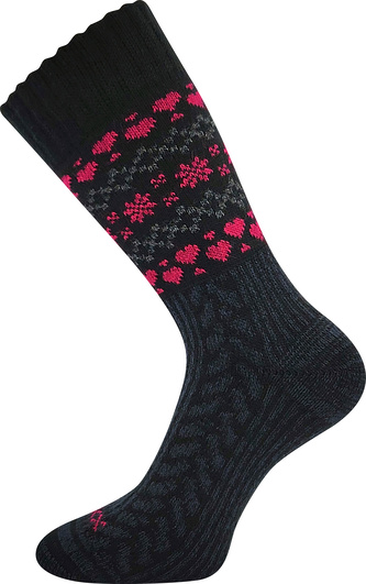 VoXX® ponožky Veltra černá-magenta 39-42 (26-28) 1 pár