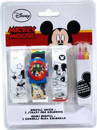 SOUPRAVA HODINKY A ŘEMÍNKY K VYBARVENÍ MICKEY