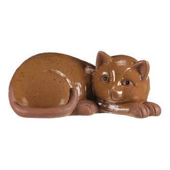 Kočka ležící - větší, magnesium, barva tmavě hnědá