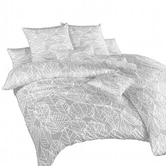 Dadka Povlečení krep Max šedý 200x220, 2x70x90 cm