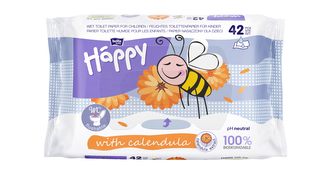 Happy vlhčený toaletní papír Měsíček pro děti á 42 ks