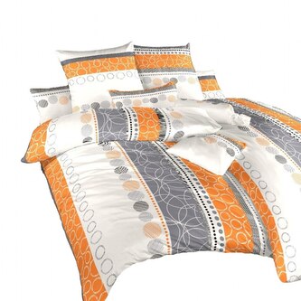 Dadka Povlečení krep Ateliér oranžový 240x200, 2x70x90 cm