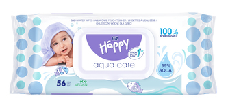 HAPPY Baby čistící ubrousky a´56 Aqua care