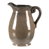 Váza keramická - tvar džbán, velká, barva šedá
