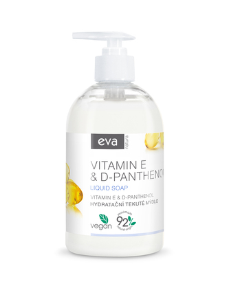 Eva natura krémové tekuté mýdlo vit. E & D-Panthenol 500 ml