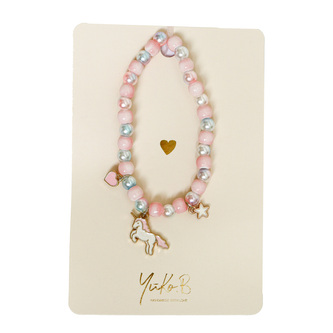 Náramok perlový Jednorožec