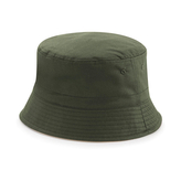 Oboustranný klobouček Beechfield - olivový-béžový, L/XL